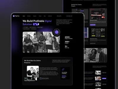 Digital Agency website UI agency website digital agency modern ui ux web template