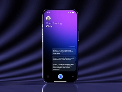 AI Virtual Assistant - ChatGPT Style Dark Mode ai ai assistant animation artificial intelligence assistant bot chat bot chatbot chatgpt chatgpt app mobile siri speaking interaction sphere ui virtual assistant voice voice assistant voice design voice interaction