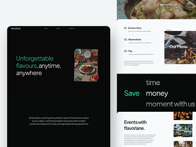 Flavorlane - Local Restaurant Website design ui ui ux ui design uidesign uiux website websitedesign
