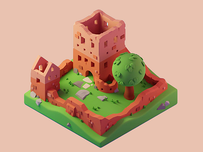 Clay kingdom-3d visual 3d 3d abstract work 3d ancient city 3d architecture 3d art 3d art work 3d castle 3d city 3d clay castle 3d game scene 3d hitorical site 3d illustration 3d landscape 3d low poly design 3d medieval architecture 3d old city 3d visual 3d visualization 3d historical design war game scene