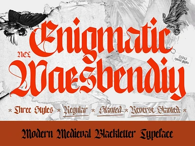 NCL Enigmatic Waesbendiy — Blackletter Font blackletter blackletter font download fairytale font gothic gothic font knight medieval medieval font middle age pixelbuddha psd sans serif sans serif font template type typeface typography typography font