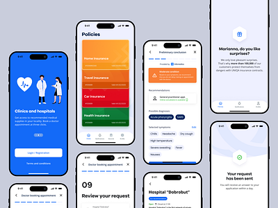 UNIQA Ukraine: Revolutionizing Insurance insurance interaction mobile ui uidesign ux