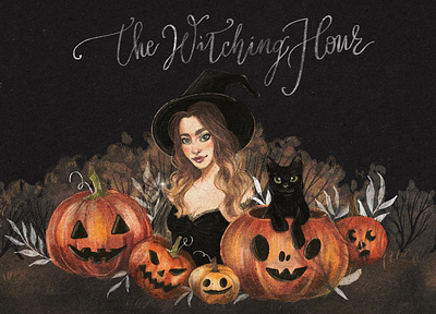 The Witching Hour illustration art character design digital art illustration procreate