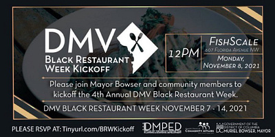 DMV Black Restaurant Event branding design graphic design illustration typography