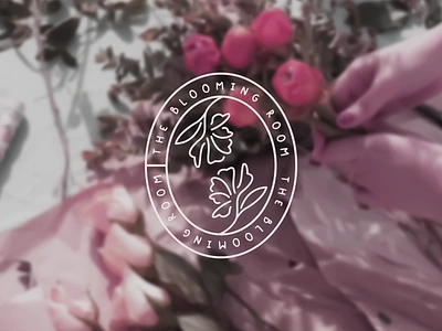 The Blooming Room - Flower Brand Design blooming brand brand identity brand mark branding delivery design designer flowers graphic design icon identity logo logodesign logomaker logomark logotype mark rose symbol