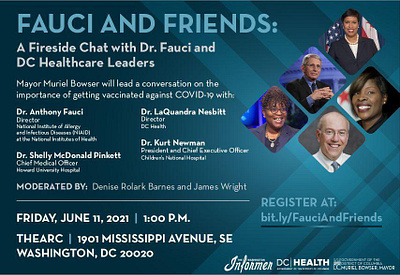 The Mayor's Healthcare event with DR. Fauci branding design graphic design illustration