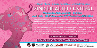 Pink Health Festival in Washington DC branding design graphic design illustration vector