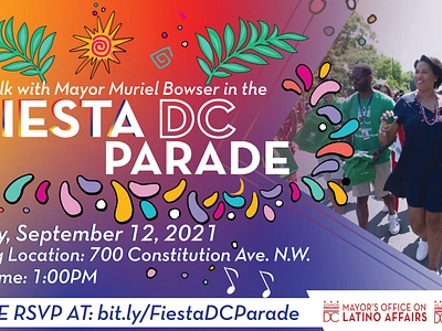 Fiesta DC Parade Citywide branding design graphic design illustration typography vector