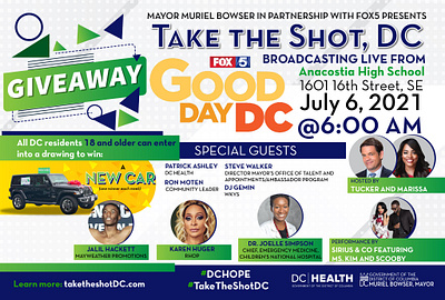 Take the Shot DC Event with Fox 5 branding design graphic design illustration logo typography