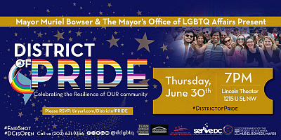 District of Pride Event branding design graphic design illustration logo typography vector