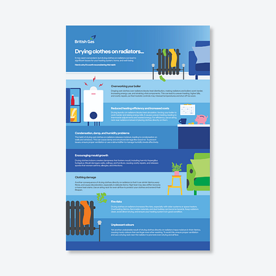 British Gas Infographic branding graphic design illustration