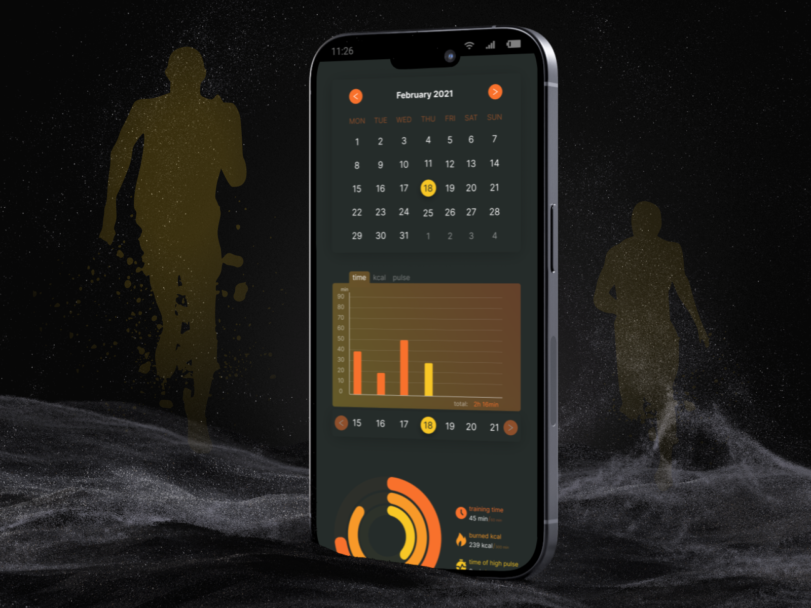 Workout tracking app by Karolina Kuczek on Dribbble