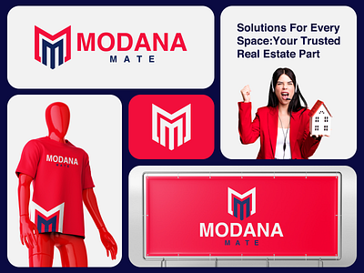 ✨ Modana Mate - Your Trusted Real Estate Partner ✨ animation branding business logo creative logo creative logo design design dzsign graphic design illustration logo logo design logotype minimalist logo design motion graphics presentation real estate logo tech logo typography ui unique logo