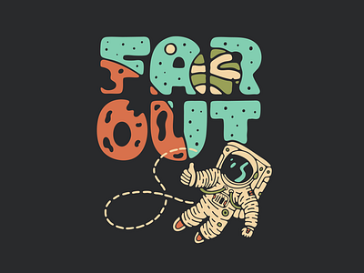 Spacey apparel apparel design astronaut design graphic design hand drawn illustration retro retro art space space art vector