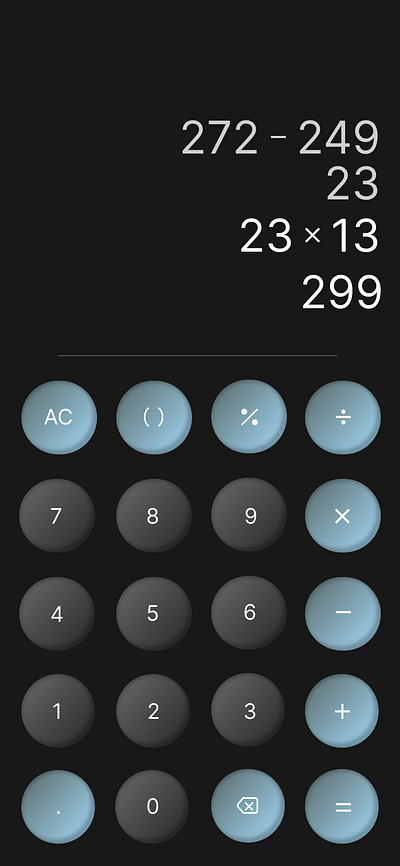 A Modern Calculator UI colourpallate design figma typography ui