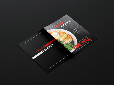 Tokyo Ramen Japanese Restaurant Menu graphic design il illustration