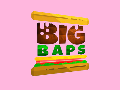 Big Baps-fast food brand bigbaps bold typography logo brand identity brand visual branding burger brand burger brand visual burger house identity burger inspired logo cafe branding cheeseburger brand fast food brand fast food branding fast food logo food branding food logo horeca logo product branding restaurant branding