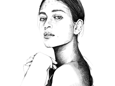 Ladies Pencil Portraits design illustration illustrator pencil portraits procreate women illustration