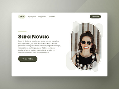 Portfolio Concept clean clean design clean portfolio designer designer portfolio figma framer graphic design green logo olive portfolio product design trending ui ui design ux design web web design web ui