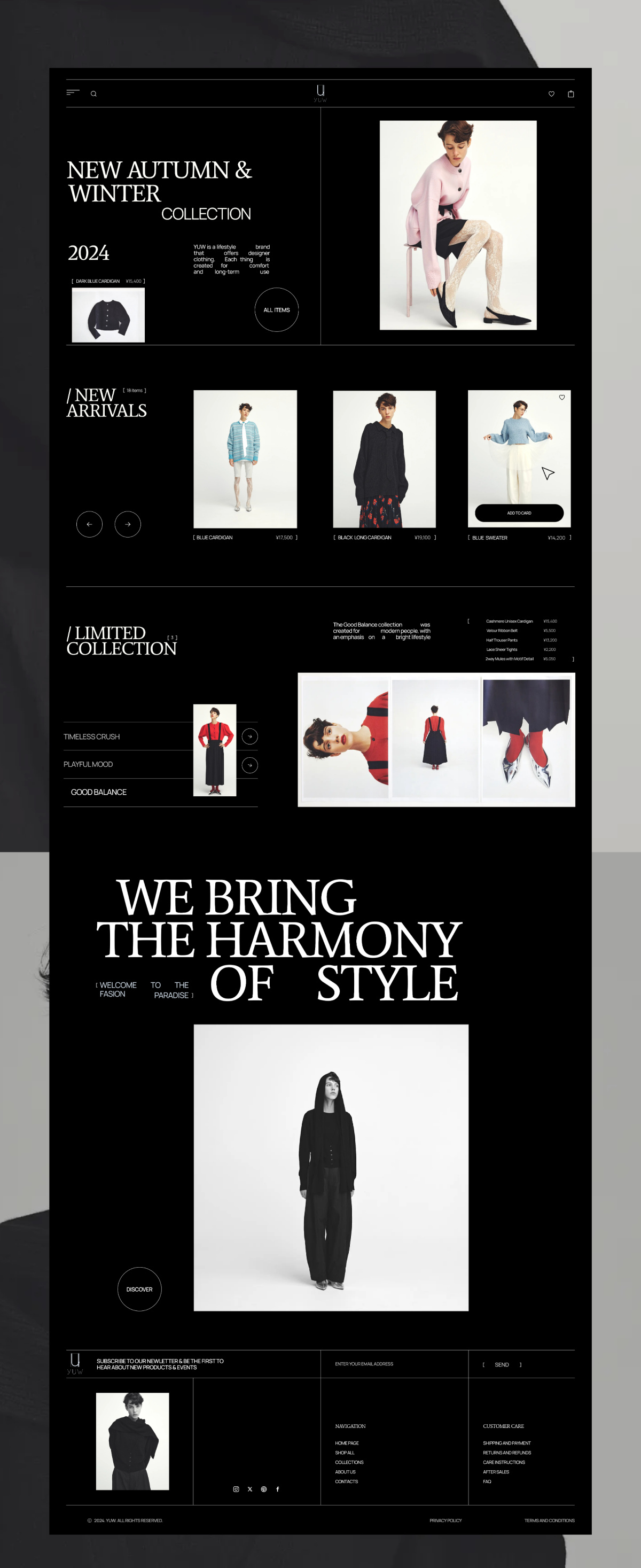 Example of Landing Page & Development