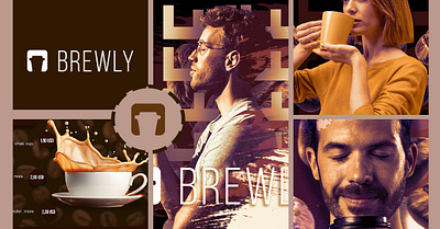 Brewly | Brand Identity animation branding coffee drink graphic design logo motion graphics