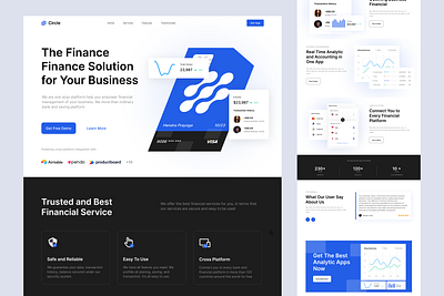 Fintech Saas Landing Page | Figma | Framer agency ai figma fintech fintech tech landing framer landing page llight theme saas saas landing page