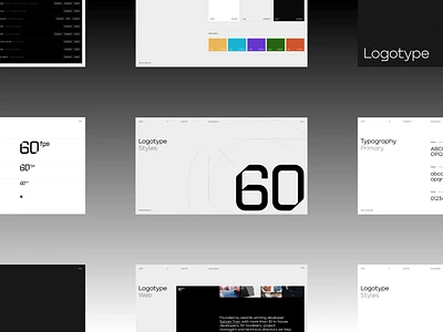 60fps - New Identity 60fps black brand branding cards cover deck direction fps guidelines identity layout logo slides studio white