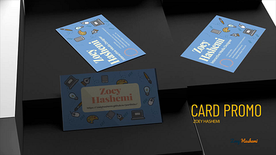 Business Card Promo aftereffect branding businesscard design graphic design illustration