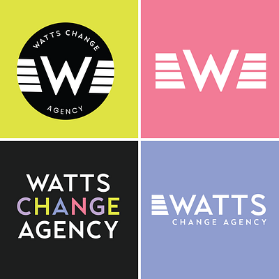 Watts Change Agency Brand Identity and Podcast Design branding design graphic design logo podcast website