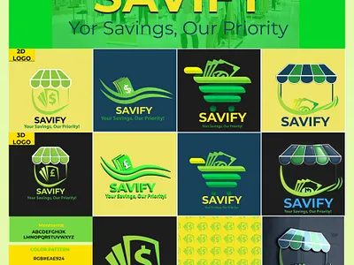 Savify 2D or 3D Logo collection 3d logo design amazonlogo graphic designer logo logo branding logo design store logo