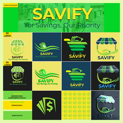 Savify 2D or 3D Logo collection 3d logo design amazonlogo graphic designer logo logo branding logo design store logo