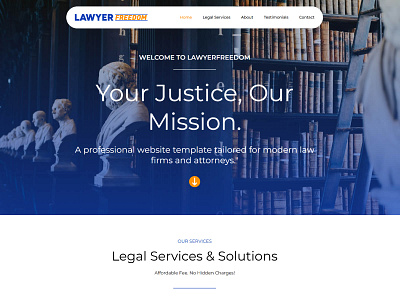 LawyerFreedom web design