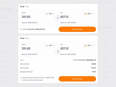 Crypto Market SaaS Web App - Swap Token component crypto crypto currency currency dashboard design fintech pop up product design saas swap swap token token trade trading ui uiux ux web app web3