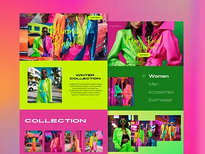 Fashion E-commerce website design fashion uiux design visual design website design