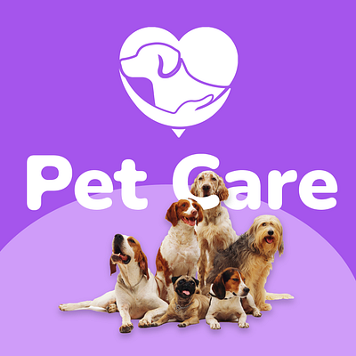 Pet care branding care dog logo graphic design logo pet vet veterinary