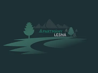 Apartments Lesna, Slovakia accomodation apartments branding graphic design logo slovakia