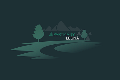 Apartments Lesna, Slovakia accomodation apartments branding graphic design logo slovakia