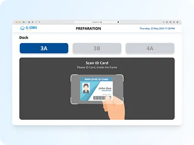 Attendance Driver Truck (Ipad) attendance creativework design designportofolio figma ipad logistics ui uiuxdesign ux uxresearch