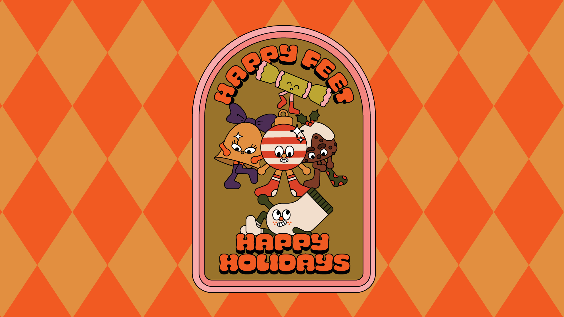 Tabio Holiday Campaign animation campaign characters graphic design illustration instore motion graphics promo