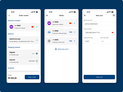 Daily UI - 002 - Credit Card Checkout app checkout credit card dailyui design figma interface mobile ui ux