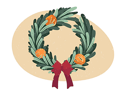 Creepmas - Wreath after effects bow cat christmas creepmas december design festive gif graphic halloween illustration jackolantern mograph motion orange pine pumpkin seasonal wreath