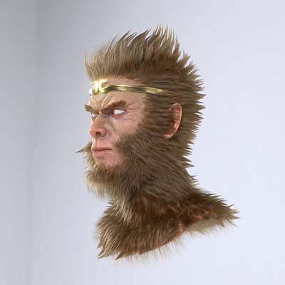 Monkey King and Engineer 3d character engineer monkey king