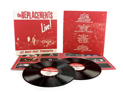 THE REPLACEMENTS | LIVE! RIOT FEST album cover album cover art double lp graphic design live lp lp art lp artist packageing packing art the replacements