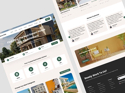 House State - Real Estate Landing Page design home landingpage realestate ui ux webdesign