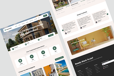 House State - Real Estate Landing Page design home landingpage realestate ui ux webdesign