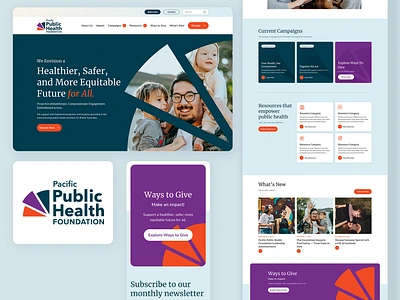 Pacific Public Health Foundation ui web design website