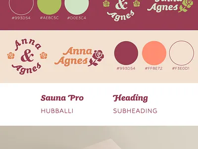 Anna & Agnes Florist Shop - A Personal Design Project adobe illustrator adobe photoshop branding design graphic design logo typography