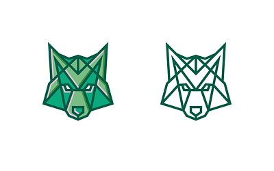 Geometric Wolf geometric vector wolf