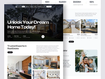 HavenPoint - Real Estate Landing Page booking branding clean design home hotel house landing page real estate ui ui design web design website