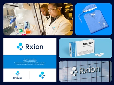 Rxion Pharmaceutical logo and brand identity(Unused) branding creative doctor graphic design health healthcare logo logo design logo maker medical medicine modern pharma pharmaceutical pharmacist pharmacists pharmacology pharmacy